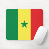 Senegal-Flagge Mousepad (Mit Mouse)
