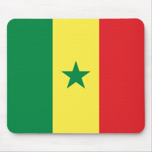 Senegal-Flagge Mousepad