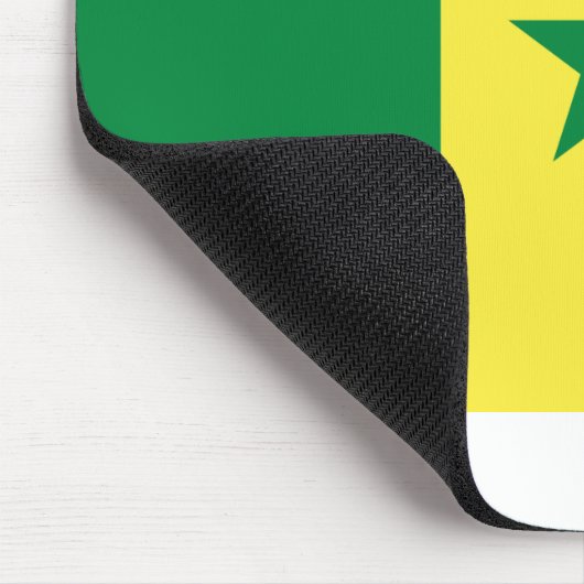Senegal-Flagge Mousepad (Ecke)
