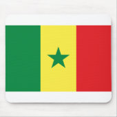 Senegal-Flagge Mousepad (Vorne)