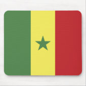 Senegal-Flagge Mousepad (Vorne)