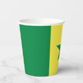 Senegal-Flagge Pappbecher (Vorderseite)