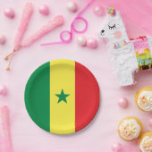 Senegal-Flagge Pappteller (Party)