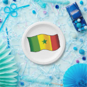 Senegal-Flagge Pappteller (Party)