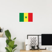 Senegal-Flagge Poster (Heimbüro)