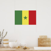 Senegal-Flagge Poster (Küche)