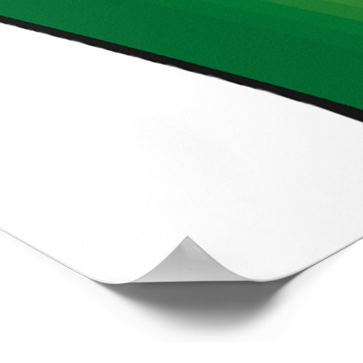 Senegal-Flagge Poster (Ecke)