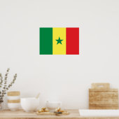 Senegal-Flagge Poster (Küche)