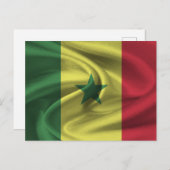 Senegal-Flagge Postkarte (Vorne/Hinten)