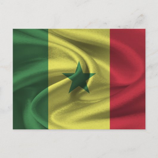 Senegal-Flagge Postkarte (Vorderseite)