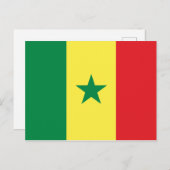 Senegal-Flagge Postkarte (Vorne/Hinten)