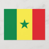 Senegal-Flagge Postkarte (Vorderseite)
