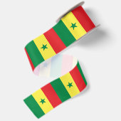 Senegal-Flagge Satinband (Rückseite)