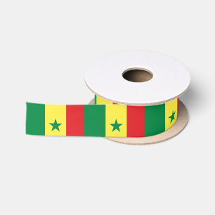 Senegal-Flagge Satinband