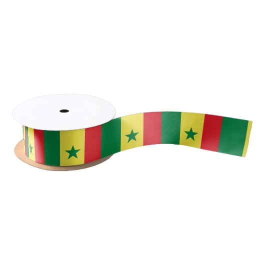 Senegal-Flagge Satinband (Spule)