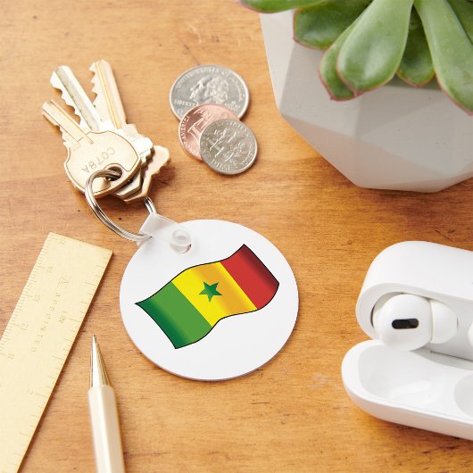 Senegal-Flagge Schlüsselanhänger