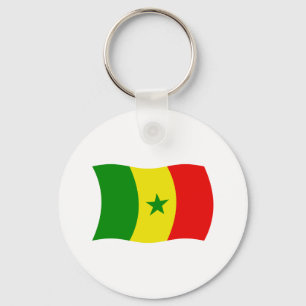 Senegal-Flagge Schlüsselanhänger