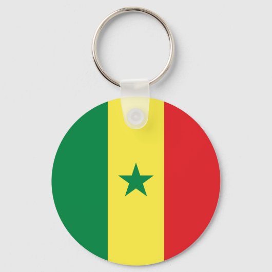 Senegal-Flagge Schlüsselanhänger (Vorderseite)