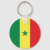 Senegal-Flagge Schlüsselanhänger (Rückseite)
