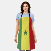 Senegal-Flagge Schürze (Getragen)