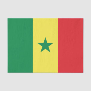 Senegal-Flagge Seidenpapier