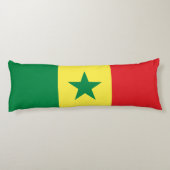 Senegal-Flagge Seitenschläferkissen (Rückseite)