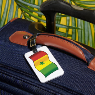 Senegal-Flagge Senegalischer Stolz Grün Gelb Rot Gepäckanhänger