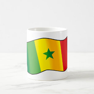 Senegal-Flagge Senegalischer Stolz Grün Gelb Rot Kaffeetasse