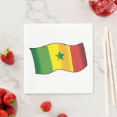 Senegal-Flagge Serviette (Beispiel)