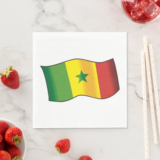 Senegal-Flagge Serviette (Beispiel)