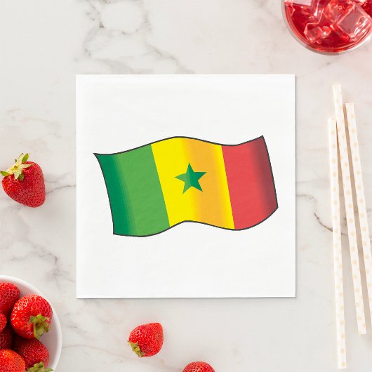 Senegal-Flagge Serviette