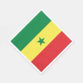 Senegal-Flagge Serviette (Ecke)