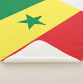 Senegal-Flagge Sherpadecke (3/4)