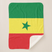 Senegal-Flagge Sherpadecke (Vorderseite)