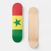 Senegal-Flagge Skateboard (Vorderseite)