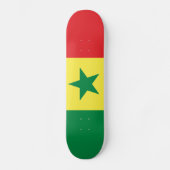 Senegal-Flagge Skateboard (Vorderseite)