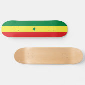 Senegal-Flagge Skateboard (Horizontal)