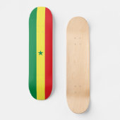Senegal-Flagge Skateboard (Vorderseite)
