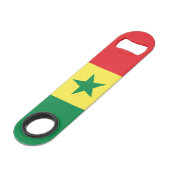 Senegal-Flagge Speed Flaschenöffner (Vorderseite Schrägansicht)