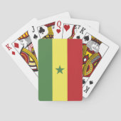Senegal-Flagge Spielkarten (Rückseite)