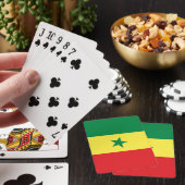 Senegal-Flagge Spielkarten (In Situ)