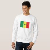Senegal-Flagge Sweatshirt (Vorne ganz)