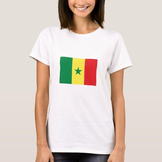 Senegal-Flagge T-Shirt (Vorderseite)