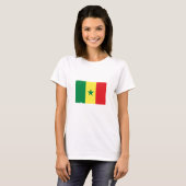 Senegal-Flagge T-Shirt (Vorne ganz)