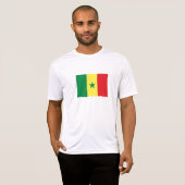 Senegal-Flagge T-Shirt (Vorne ganz)