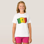 Senegal-Flagge T-Shirt (Vorne ganz)