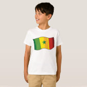 Senegal-Flagge T-Shirt (Vorne ganz)