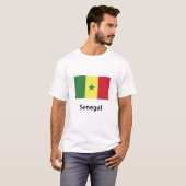 Senegal-Flagge T-Shirt (Vorne ganz)