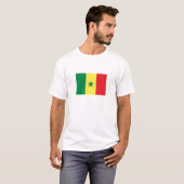 Senegal-Flagge T-Shirt (Vorne ganz)