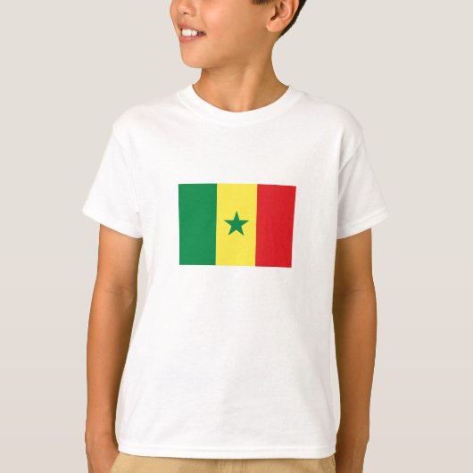 Senegal-Flagge T-Shirt (Vorderseite)